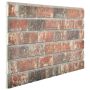 Sienų plokštės 10 pcs Tamsiai Ruda ir Pilka 100 x 50 cm