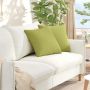 Sofa Pagalvės 2 pcs Šviesiai žalia 45 x 45 cm audinys