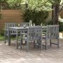 Sodo Kėdė 4 pcs Šviesiai pilka 65.5 x 59 x 88 cm Polietilenas