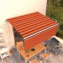 Automatiniu būdu ištraukiama markizė, oranžinė ir ruda, 4x3m