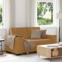 Dvivietė sofa, ruda, 160x78x84 cm, aksominė