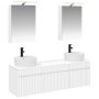 Vonios spintos komplektas 5 pcs Balta 50 x 14,5 x 70 cm