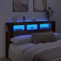 LED galvūgalis, medienos, 180x18,5x103,5cm, apdirbta mediena