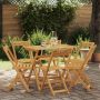 Sulankstomos sodo kėdės 6 pcs Natūrali 40 x 53 x 80 cm