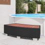 SPA laiptelis, poliratanas, 92x45x25 cm, juodas