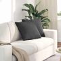 Sofa Pagalvės 2 pcs Tamsiai pilka 45 x 45 cm Kordūrinis audinys