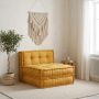 Modulinė sofa, geltona, 70x70x36, audinys