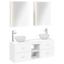 Vonios spintos komplektas 5 pcs Balta 53 x 15,5 x 70 cm