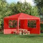 Šventinės palapinės šoninė siena 2 pcs 300 x 195 cm Raudona