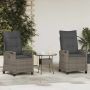Sodo Kėdė 2 pcs Pilka ir tamsiai pilka 56 x 60 x 112 cm