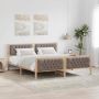 Lovos rėmas Taupe 160 x 200 cm Kietos pušies mediena