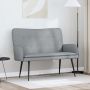 Dvitaškė sofa Šviesiai pilka 115 x 61 x 87 cm audinys