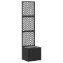 Sodo vazonas Juoda 35 x 30 x 135 cm metalas
