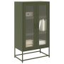 Highboard Olive Green 68x39x123 cm Plienas