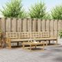 Lauko sofos komplektas 5 pcs Balta ir kreminė 79 x 79 x 37 cm