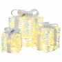 Dovanų Dėžė su 60 LED 3 pcs Šilta balta 20 x 20 x 20 cm PET