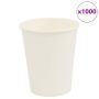 Popieriniai kavos puodeliai 1000 vnt 8oz 200ml Baltas