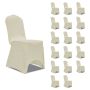 Kėdžių užvalkalai, 18vnt., kreminiai, įtempiami (3x241199)