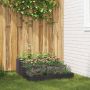 Sodo vazonas Juoda 90 x 90 x 35 cm Šaltai valcuotas plienas