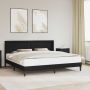 Lovos rėmas su LED juostelėmis Juoda 180 x 200 cm Dirbtinė oda