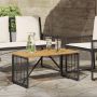 Lauko stalas Juoda ir Ruda 80 x 40 x 40 cm poliratanas