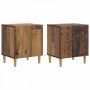 Šalia lovos spintelė 2 pcs Sendintos medienos 43 x 34,5 x 50 cm
