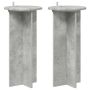 Augalų stovas 2 pcs Betono pilka 29,5 x 29,5 x 60 cm