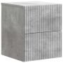 Sieninis naktinis staliukas Betono pilka 33 x 34,5 x 40 cm