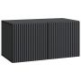 Sieninė TV spintelė Juoda 59,5 x 31 x 30 cm Apdirbta mediena