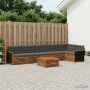 Lauko sofos komplektas 7 pcs Natūralus ir antracitas
