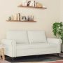 Dvivietė sofa, kreminės spalvos, 140cm, aksomas