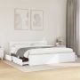 Lovos rėmas 2 pcs Baltas 193 x 203 cm Apdirbta mediena