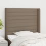 Galvūgalis su auselėmis, taupe, 83x16x118/128cm, audinys