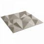 Sienų plokštės 12 pcs Diamond Beton 50 x 50 cm XPS Putplastis