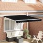 Ištraukiama markizė Juoda 350 x 250 cm audinys