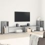 Televizoriaus spintelės, 2vnt., betono pilkos, 100x30x50cm, MDP