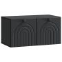 Sieninė TV spintelė Juoda 59,5 x 31 x 30 cm Apdirbta mediena