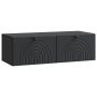Sieninė TV spintelė Juoda 99 x 41 x 30 cm Apdirbta mediena