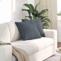 Sofa Pagalvės 2 pcs Tamsiai pilka 45 x 45 cm Kordūrinis audinys