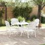 Sodo stalo komplektas 5 pcs Balta Liejamasis aliuminis