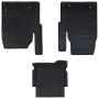 Automobilių kilimėlis 3 pcs Juodas TPE