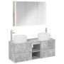 Vonios baldų rinkinys 4 pcs Betono pilka
