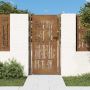 Sodo vartai, 100x200 cm, Corten plienas, bambuko dizainas