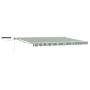 Elektrinė ištraukiama pavėsinė Žalia ir balta 4 × 3,5 m
