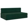 Sulankstomas Sofas-Lova Tamsiai žalia 203 x 152 x 15 cm Aksomas