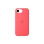 Apple iPhone 17e Silicone Case with MagSafe – Bright Guava | Apple