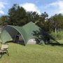 Teepee palapinė su stogu Žalia ir Pilka 600 x 600 x 347 cm