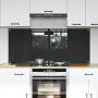 Virtuvės užpakalinė plokštė 2 pcs Tamsiai pilka 70 x 60 cm