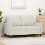 Dvivietė sofa, kreminės spalvos, 120cm, aksomas