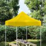 Proginės palapinės stogas, geltonos spalvos, 2x2m, 270 g/m²